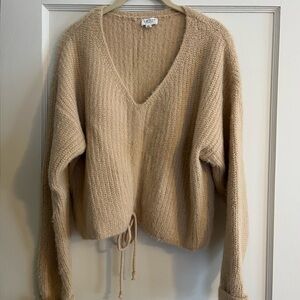 Le Lis Beige V-Neck Sweater